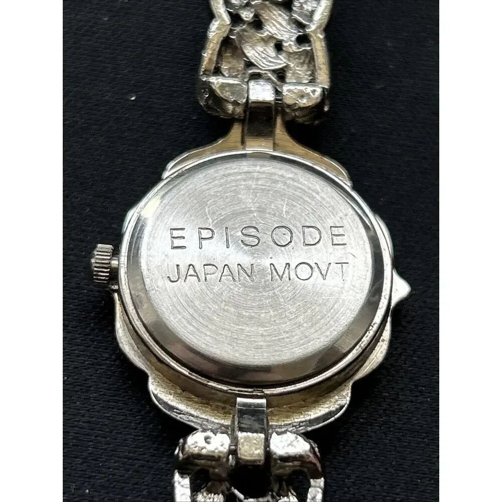 Episode Silver Tone White Dial Women’s Quartz Watch